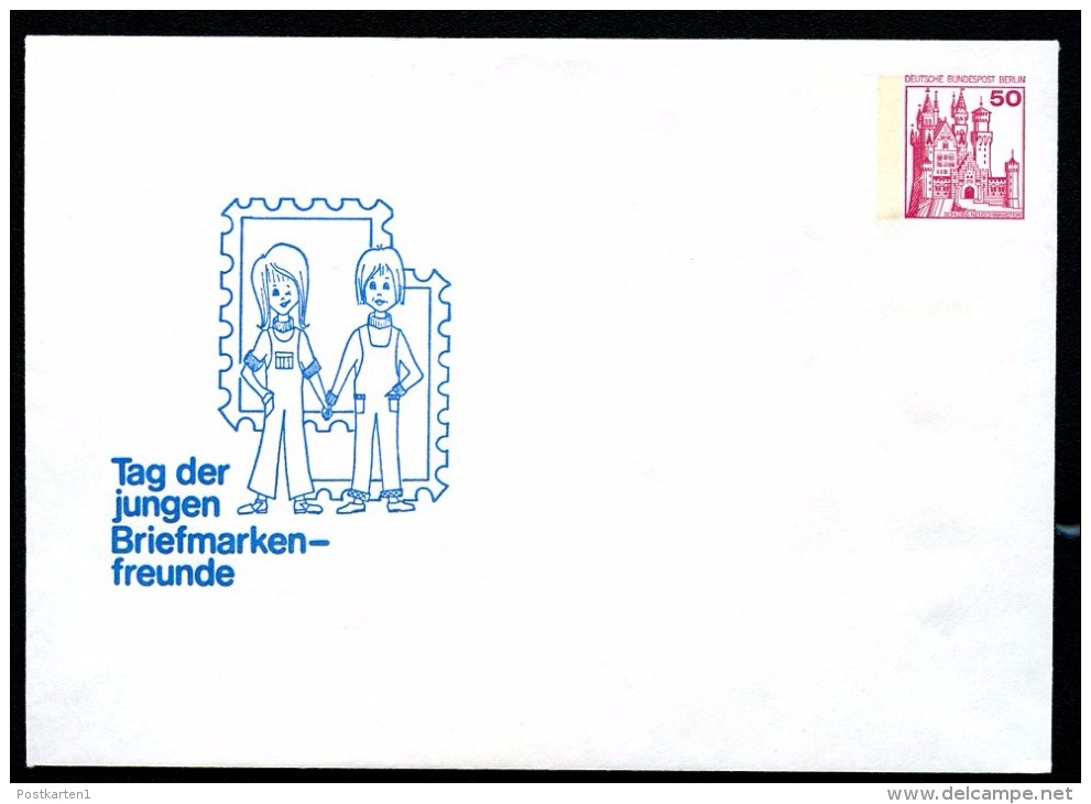 BERLIN PU72 B1/002 Privat-Umschlag JUNGE BRIEFMARKENFREUNDE ** 1978  NGK 4,00 € - Sobres Privados - Nuevos