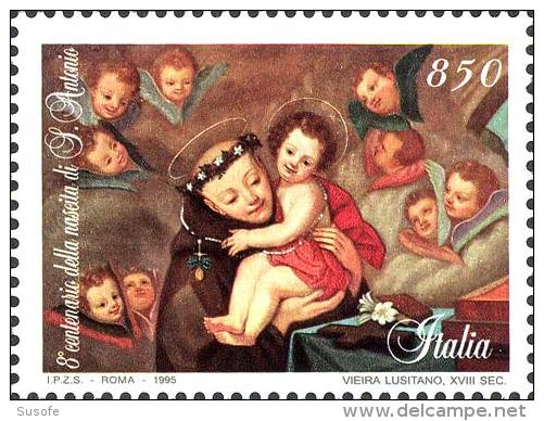 Italia 1995 Scott 2041 Sello * Cent. Nacimiento San Antonio De Padua 850L  Italy Stamps Timbre Italie Briefmarke Italien - 1991-00: Usados