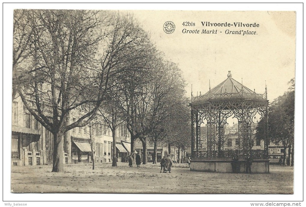 CPA - VILVORDE - VILVOORDE - Groote Markt - Grand'Place - Kiosque  // - Vilvoorde