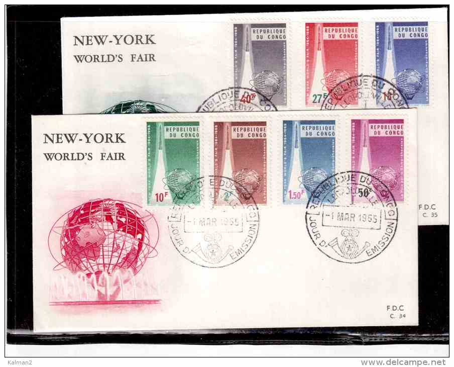 TEM8428  -   REP. DU CONGO     /    FDC  NEW YORK'S FAIR  1.3.1965 - Afrika