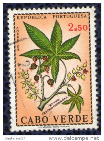 Cap Vert 1968 Oblitéré Rond Used Plantes Médicinales Rícino Ricinus Communis - Kap Verde