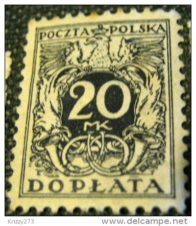Poland 1921 Postage Due 20mk - Used - Postage Due