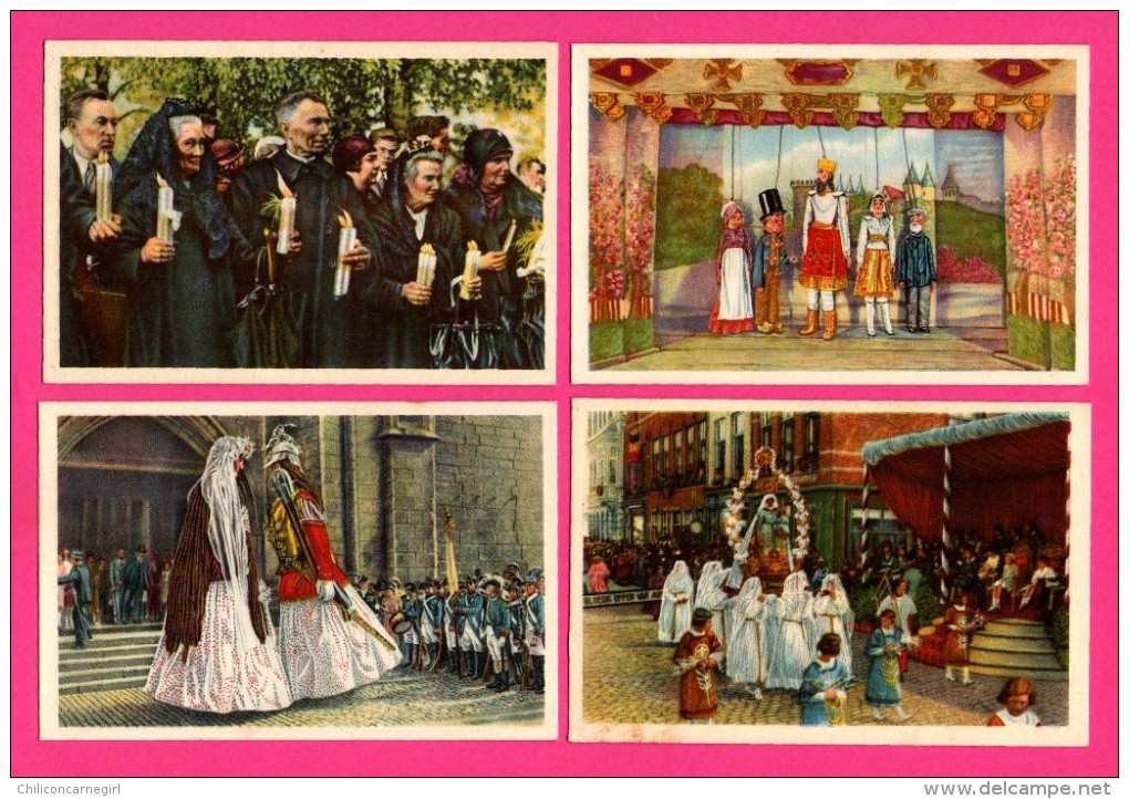 29 Chromos CÔTE D'OR - Folklore - Différentes Villes De Belgique - Procession - Rois - Ducasse - Malines - Tirlemont - Côte D'Or