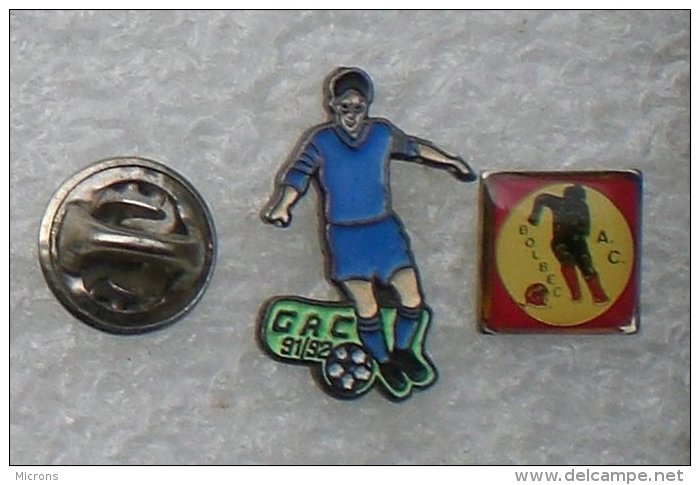 FOOTBALL 91/92 & AC BOLBEC  2 PIN'S              UUU       185 - Football