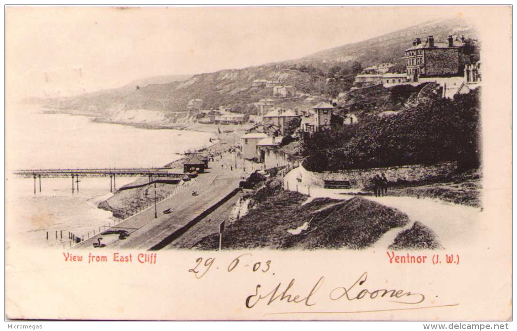 VENTNOR - View From East Cliff - Ventnor