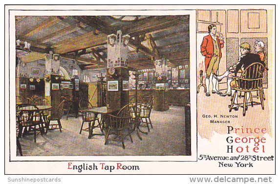 New York City Interior English Tap Room Prince George Hotel - Bares, Hoteles Y Restaurantes