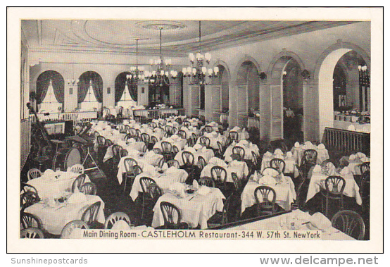 New York City Interior Main Dining Room Castleholm Restaurant - Bares, Hoteles Y Restaurantes