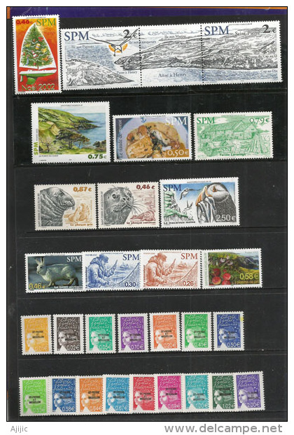 Année 2002.  29 T-p Neufs **, Inclus P.A. 82.   Côte 79.00 € - Unused Stamps