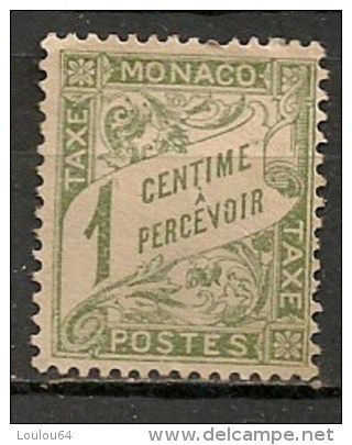 Timbres - Monaco - 1904 - Taxe - 1 C. - - Strafport