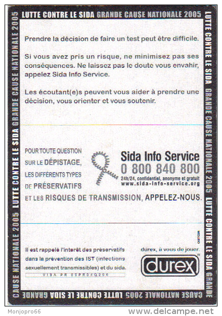 Lot N° 188 de 6 Cartes publicitaires Recto Verso - 6 ALS (Association de Lutte Contre le Sida)  - Frais d’envoi compris