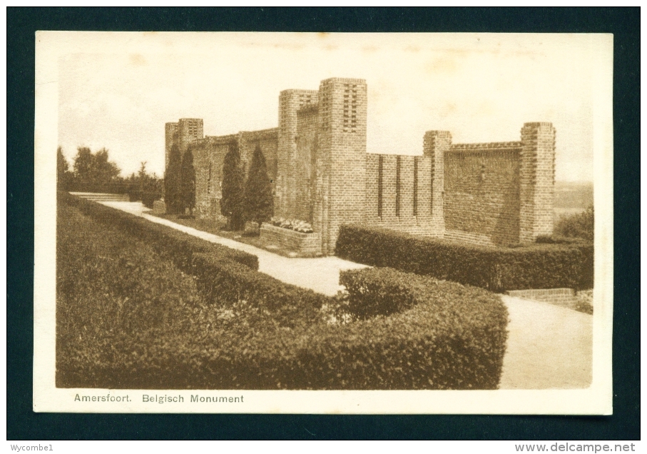 NETHERLANDS  -  Amersfoort  Belgisch Monument  Unused Vintage Postcard As Scan - Amersfoort