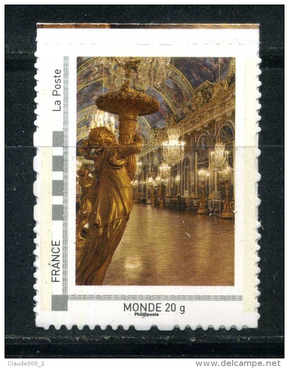 Chateau De Versailles .  Adhésif Neuf ** . Collector " LE CHATEAU DE VERSAILLES "  Monde 2014 - Collectors