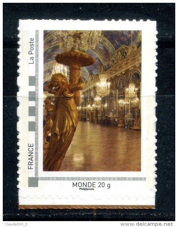 Chateau De Versailles .  Adhésif Neuf ** . Collector " LE CHATEAU DE VERSAILLES "  Monde 2014 - Collectors