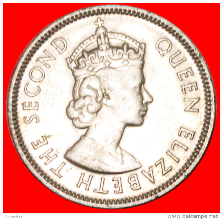 * STAG MAURITIUS  1/2 RUPEE 1975! ELIZABETH II (1953-2022) LOW START NO RESERVE! - Mauritius