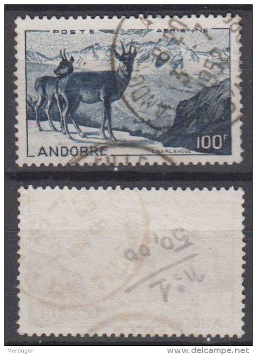 Andorra French Mi# 141 Used 100F 1944 - Used Stamps