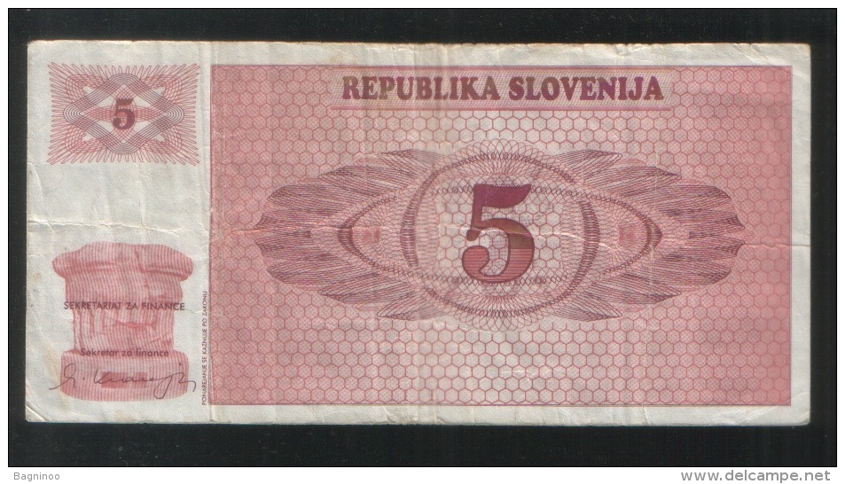 SLOVENIA 5 Tolara 1990 - Slovénie
