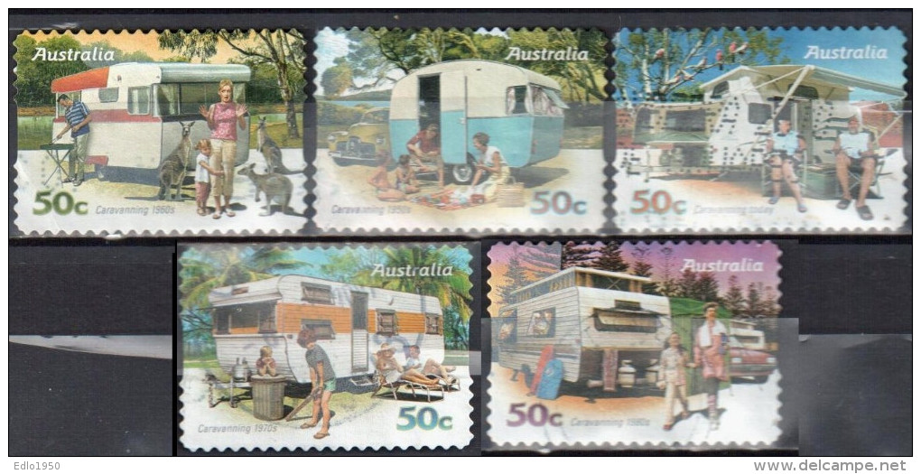 Australia 2007 Caravanning - Mi.2902-06 - Used - Used Stamps