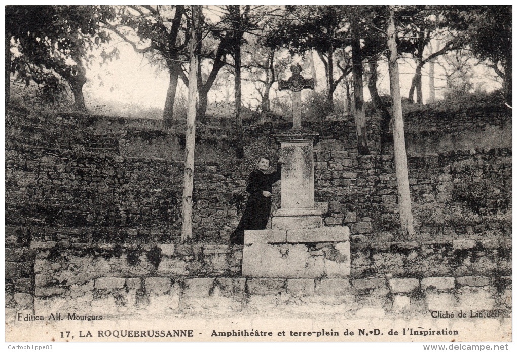 VAR 83 LA ROQUEBRUSSANNE  AMPHITHEATRE ET TERRE PLEIN DE ND DE L'INSPIRATION - La Roquebrussanne