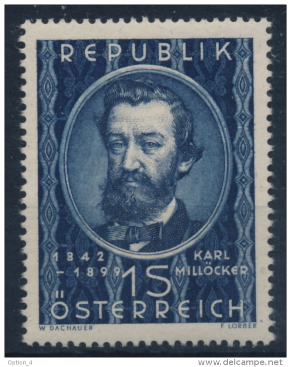 **Österreich Austria 1949 ANK 959 Mi 947 (1) Karl Millöcker Composer MNH - Ungebraucht