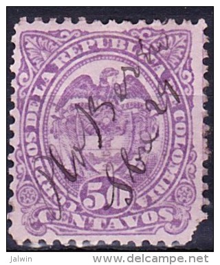 COLOMBIE 1892-1900 YT N° 105a Obl. - Colombia