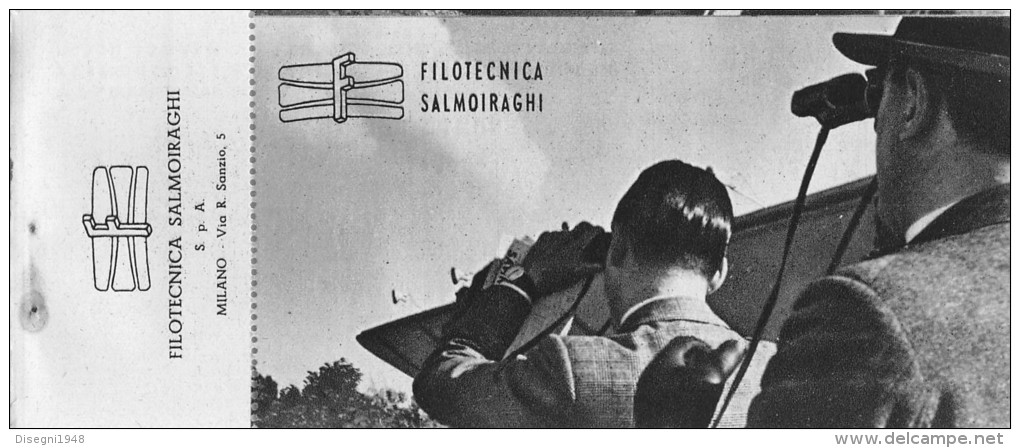 03298 "FILOTECNICA SALMOIRAGHI  - BUONO D'ACQUISTO CON SCONTI A SOCI TOURING CLUB ITALIA 1946 / 1947". COUPON ORIGINALE. - Pubblicitari