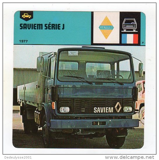 Avr15    68790    Fiche Camion   SAVIEM SERIE J - Vrachtwagens En LGV