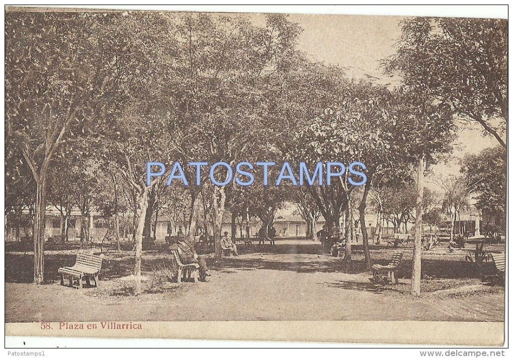 7115 PARAGUAY VILLARICA SQUARE PLAZA POSTAL POSTCARD - Paraguay