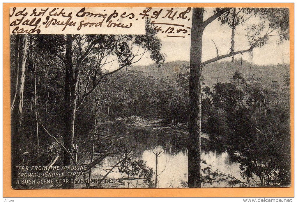 Devonport Tasmania 1906 Postcard - Hobart