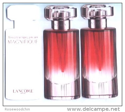 3 X Singapore Perfume Cards Cartes Parfumees -- LANCOME MAGNIFIQUE - Modern (from 1961)