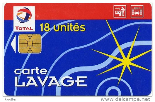 @+ Carte De Lavage TOTAL - ETOILE - 18 UNITES - SA1. - Car Wash Cards