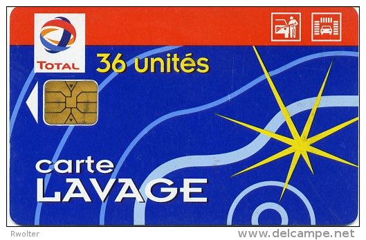 @+ Carte De Lavage TOTAL - ETOILE - 36 UNITES - SA1. - Car-wash