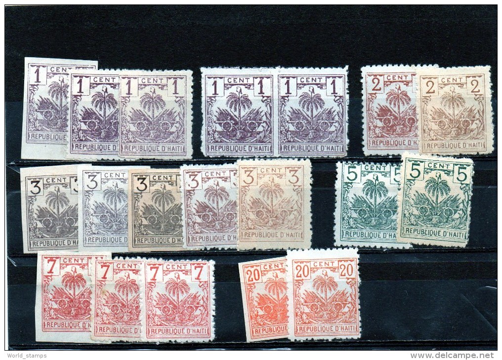 HAITI 1891-96 */(*) LOT - Haïti