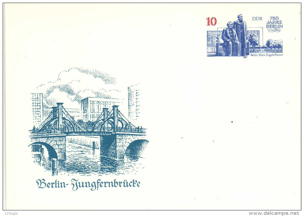 DDR, Ganzsache 1987 Mi P 96 *, 750 Jahre Berlin [120415KIII] - Cartes Postales - Neuves