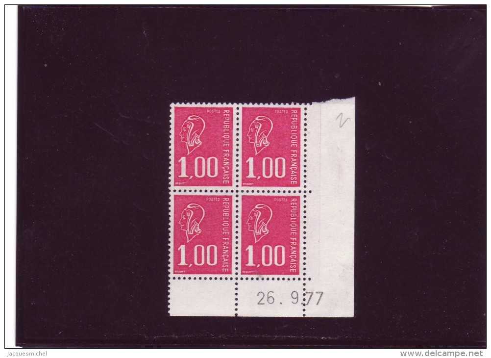 N° 1892 - 1,00F BEQUET -  11° Tirage - Sans PHO - 26.09.1977 - ( Ex N° 2) - 1970-1979