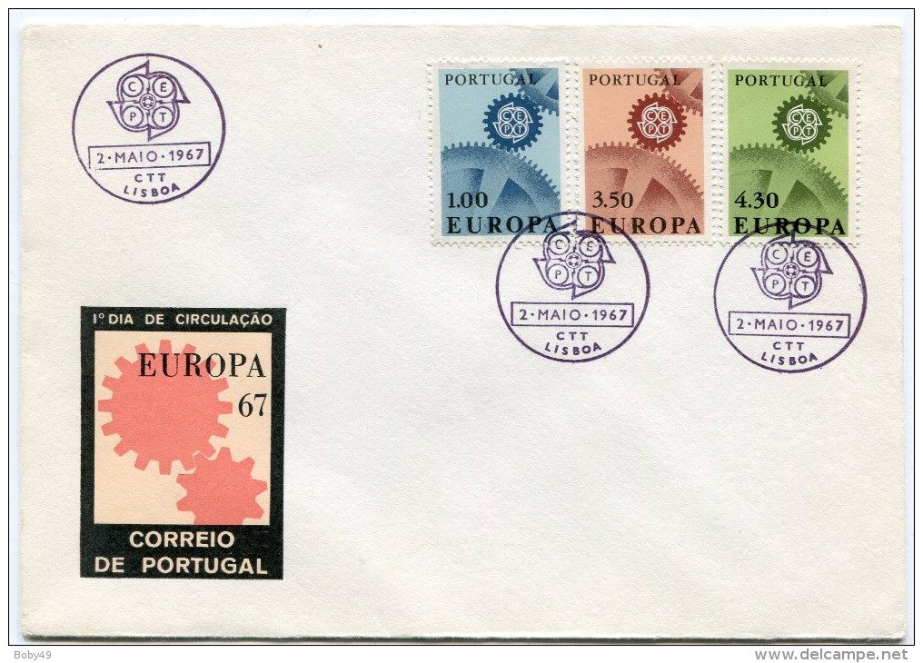 Env 1ier Jour EUROPA 1967 - Lettres & Documents