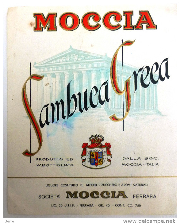 SAMBUCA GRECA, Moccia, Ferrara - Altri & Non Classificati