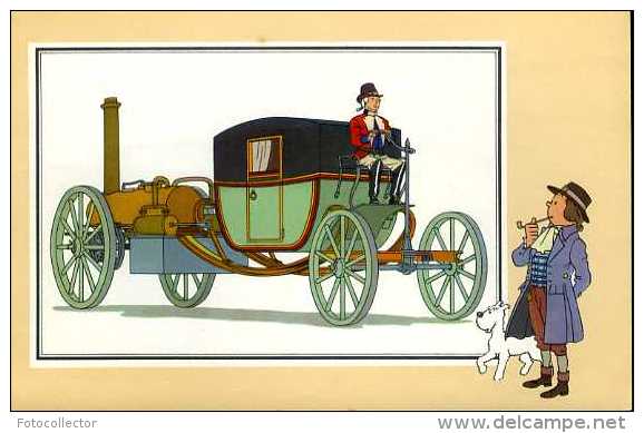 Tintin Voir Et Savoir Automobile : Voiture à Vapeur De Symington 1786 Par Hergé - Cars