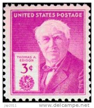 USA 1946 Scott 945, Thomas Alva Edison, MNH ** - Neufs