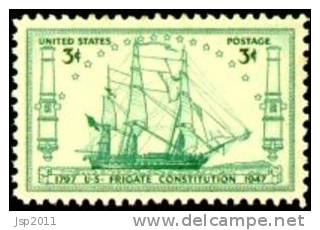 USA 1947 Scott 951, U.S. Frigate Constitution, MNH ** - Ongebruikt