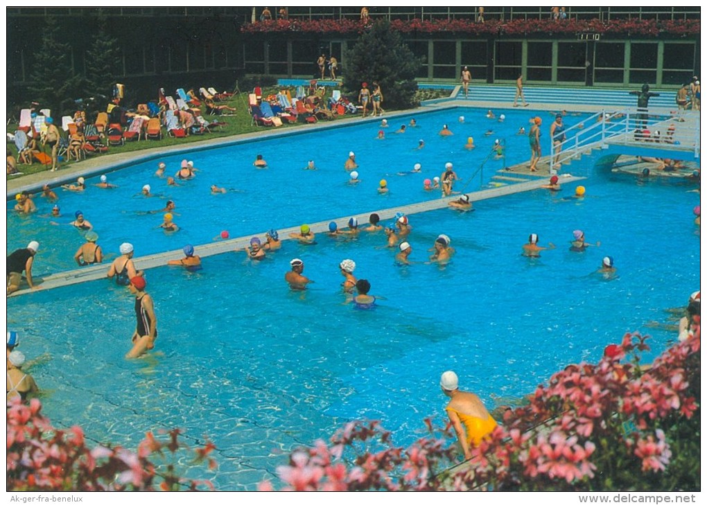 1) AK Bad Füssing Schwimmbad Freibad Johannesbad Gegenstrombecken Schwimmbecken Schwimmbad Deutschland Bayern - Bad Fuessing