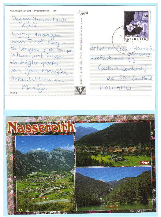 ÖSTERREICH AUSTRIA AUTRICHE - AK Postcard 2511 Ferienland - Nassereith   (026928) - Briefe U. Dokumente