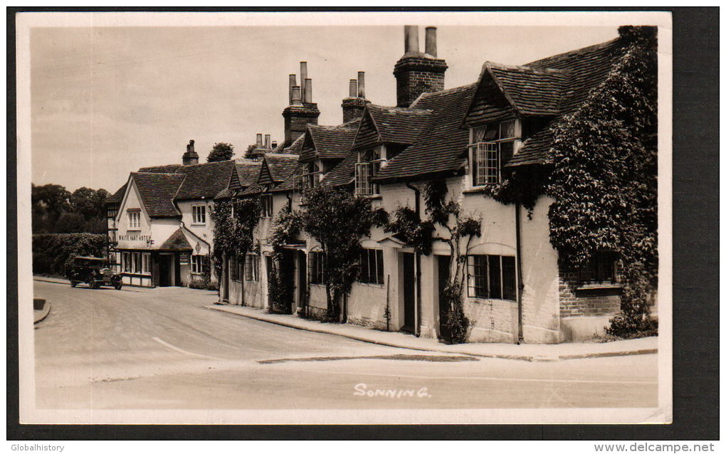 DB4078 - BERKSHIRE SONNING WHITE HART HOTEL -  CAR - RPPC - Other & Unclassified