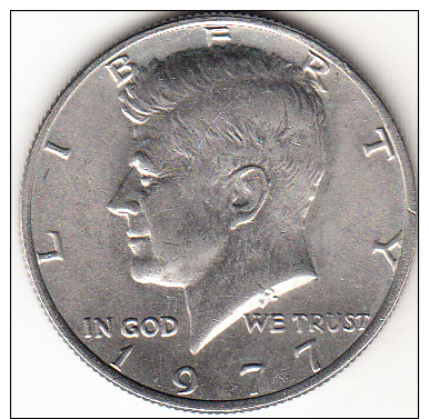 ESTADOS UNIDOS 1977  MEDIO DOLAR KENNEDY COBRE-NIQUEL .NUEVO SIN CIRCULAR .CN4264 - 1964-…: Kennedy