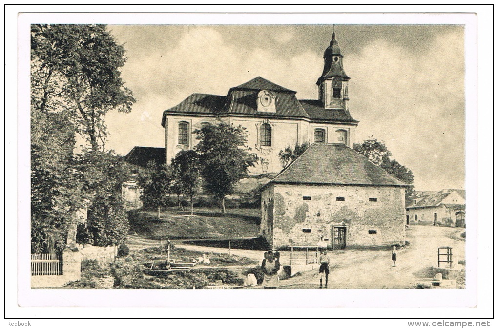 RB 1031 - 1951 Real Photo Postcard -  Lidice - Kostel A Stara Sypka &amp; Cachet - Czech Republic Czechoslovakia - República Checa