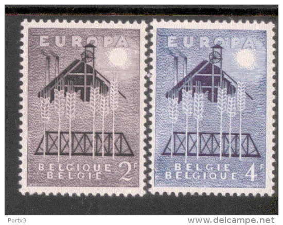 CEPT Belgien 1070 - 71  ** Postfrisch - 1957