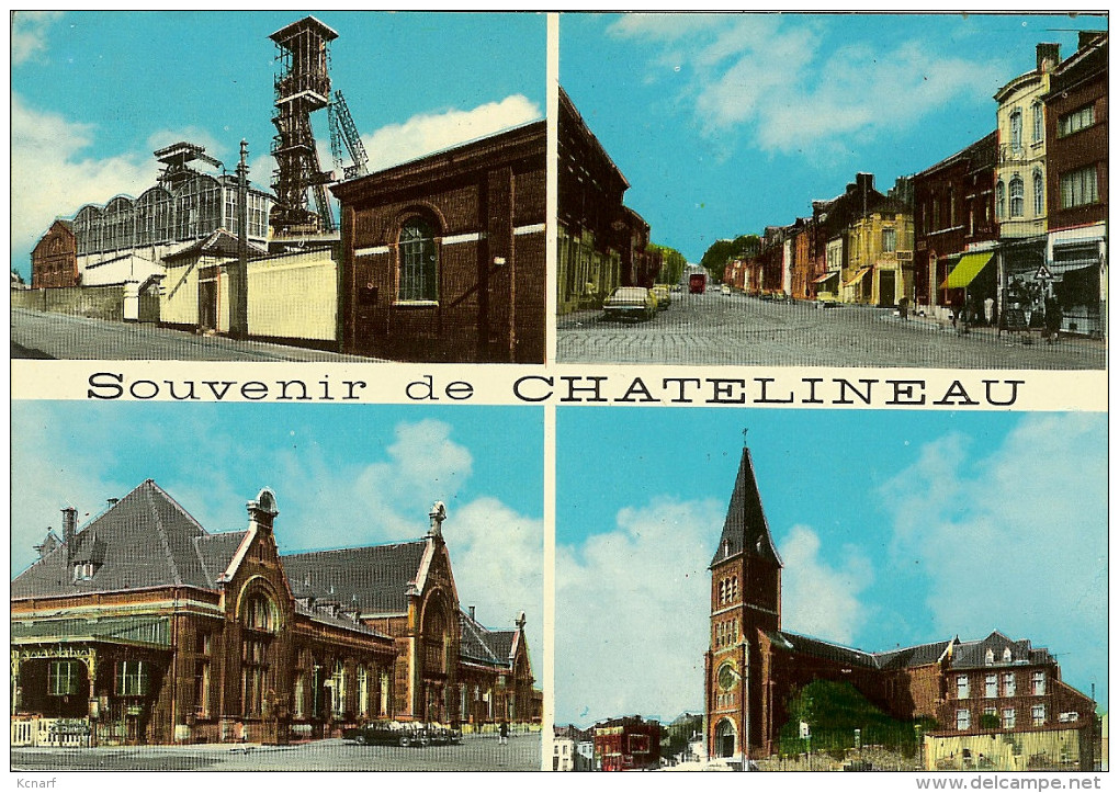 CP De CHATELINEAU " Souvenir De Chatelineau " ( Version Sans Les Cables électriques Dans Le Ciel  ) - Châtelet