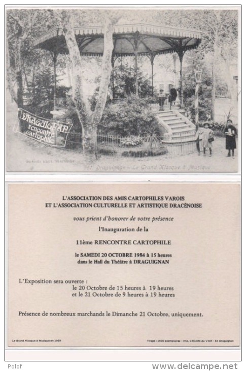 DRAGUIGNAN - 11° Rencontre Cartophile - 1984    Tirage Limité  (76833) - Draguignan