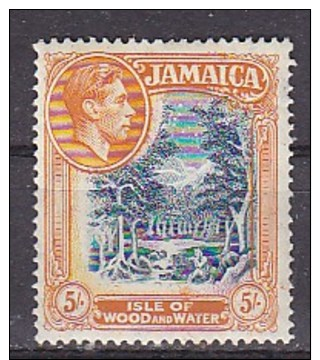 JAMAIQUE - N°Y&T - 134 - 5 S/  Bistre Et Bleu    -  Ile Du Bois Et De L'eau   - N* - Jamaique (1962-...)