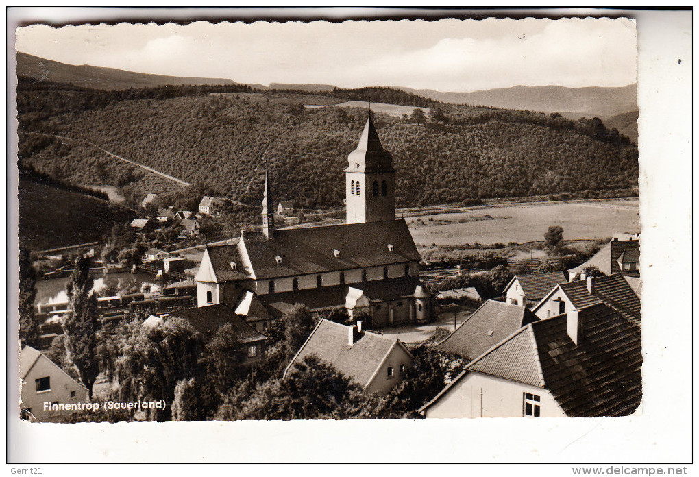 5950 FINNENTROP, Ortsansicht Mit Kirche, 1960 - Olpe