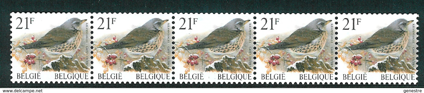 Belgique COB 2792 / R89 ** (MNH) - Valeur Faciale - Coil Stamps